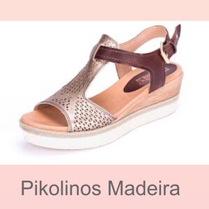 Pikolinos Madeira EU40 Strappy SANDALS Bronze NWOB